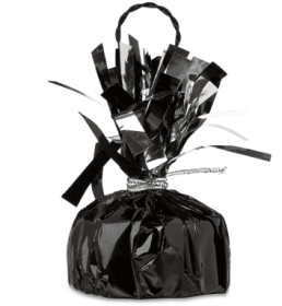 Black Foil Balloon Weight, 6 Ounce, Decorative Table Centerpiece for Parties and Events