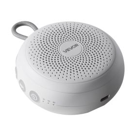 VEVOR Sound Machine, 20 Soothing Sleep Sounds, 4-in-1 Hangable White Noise Sound Machine with Auto-Off Timer, Soft Ring Light