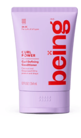 being CURL POWER Curl Defining Conditioner,Nourishes Curly Hair,Coconut & Grapeseed Oil 12 fl oz