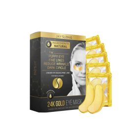 Jaysuing 24k Gold Eye Mask, Fading Fine Lines And Dark Circles Moisturizing And Firming Eye Mask