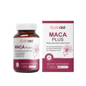 BushAid Maca Butt Capsule Gentle Ingredients Daily Moisturizing And Firming Skin Butt Care Capsules