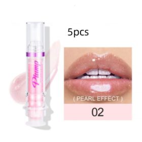 New Tube Lip Rich Lip Color Slightly Spicy Lip Honey Lip Glass Mirror Face Lip Mirror Liquid Lipstick (Option: 2Color5pcs)
