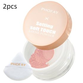 PHOFAY Setting Soft Touch Loose Powder (Option: 2PCS-02)