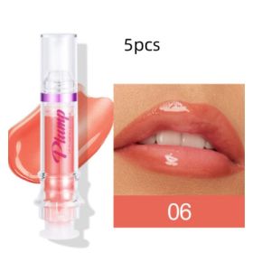 New Tube Lip Rich Lip Color Slightly Spicy Lip Honey Lip Glass Mirror Face Lip Mirror Liquid Lipstick (Option: 6Colors5pcs)