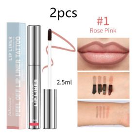 Matte Finish No Stain On Cup Hook Line Lip Stick (Option: 2.5ml-Set1)