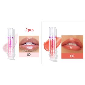 New Tube Lip Rich Lip Color Slightly Spicy Lip Honey Lip Glass Mirror Face Lip Mirror Liquid Lipstick (Option: Set12)